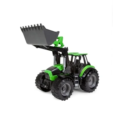Abbildung von Lena 04613 Worxx Traktor Modell Deutz Fahr Agrotron 7250 TTV mit Frontlader, ca. 45 cm, Landwirtschaft Spielfahrzeug für Kinder ab 3 Jahre, robuster Trecker funktionstüchtiger Ladeschaufel