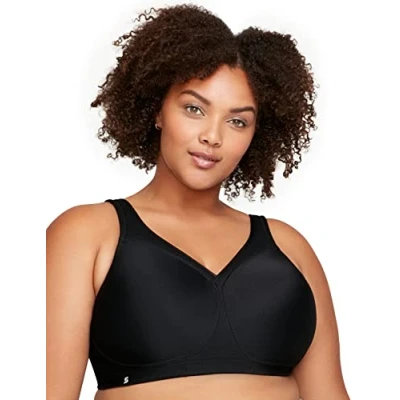 Abbildung von Große Größen Plusgröße Nahtloser MagicLift Sport BH ohne Bügel Nr. 1006, Schwarz, 75E