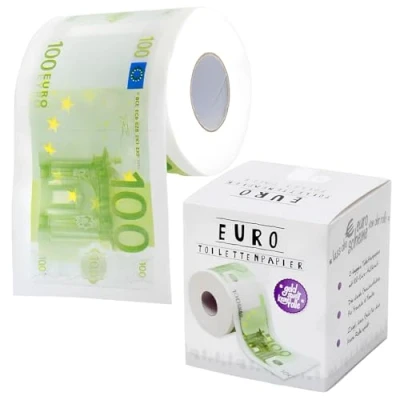 Abbildung von Euro Währung Klopapier Toilettenpapier WC Scherzartikel in Geschenkverpackung (Euro)