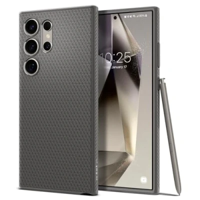 Abbildung von Spigen Liquid Air Hülle Kompatibel mit Samsung Galaxy S24 Ultra Grau