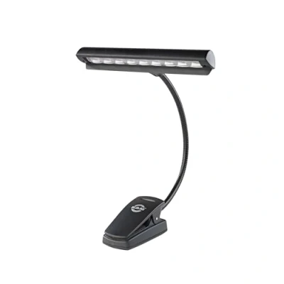 Abbildung von K&amp;M 12249 Notenpultleuchte Orchestra Light Eos Schwarz 21 cm Lampenschirm Clip mit Schwanenhals, inkl. Tragetasche