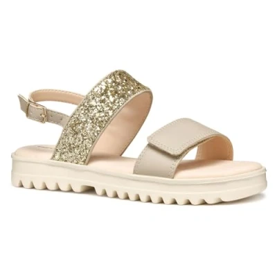 Abbildung von Geox Coralie Riemensandalette für Kinder, Größe: 38, Beige/platinum Schuhe