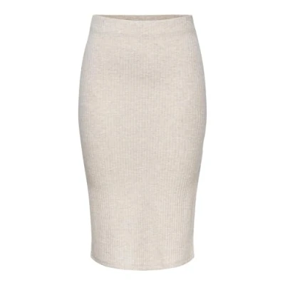 Abbildung von ONLY Onlnella SLIT Skirt Bleistiftrock Pumice stone, Damen, Größe: Medium, stone