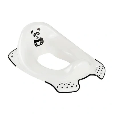 Abbildung von keeeper Panda Kinder Toilettensitz, Ab ca. 18 Monate bis 4 Jahre, Anti Rutsch Funktion, Ewa, Weiß