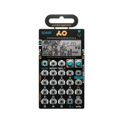 Abbildung von Teenage Engineering PO 35 Speak Pocket Operator Vocal Synthesizer und Sequenzer mit eingebautem Mikrofon