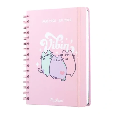 Abbildung von Grupo Erik Kalender 2026 Buchkalender Schülerkalender 2025/2026 Pusheen Cat Terminplaner Schulplaner 2025 A5 Schüler und Studierende Ringbuch Geschenk Einschulung Mädchen Junge