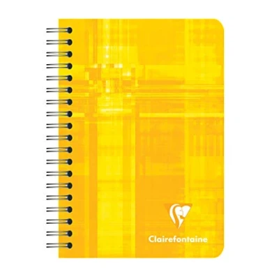 Abbildung von Clairefontaine 8506C Packung mit 5 Notizbücher Spiralbindung, 9 x 14 cm, liniert, 90 g, Blatt, farbig sortiert, 1 Pack