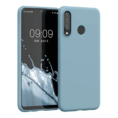 Abbildung von kwmobile Hülle kompatibel mit Huawei P30 Lite weiches TPU Silikon Case Cover geeignet für kabelloses Laden Antique Stone