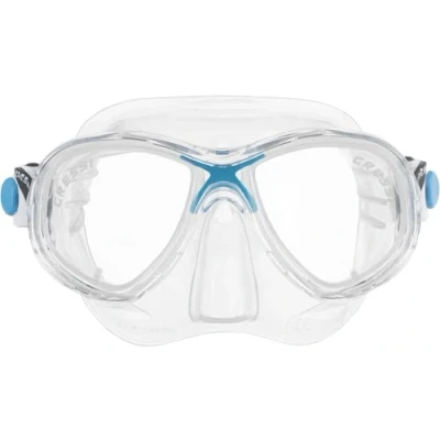 Abbildung von Cressi Marea Jr Maske zum Tauchen und Schnorcheln, Klar/Blau, Einheitsgröße, Kinder Unisex