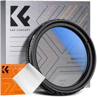 Abbildung von K&amp;F Concept CPL Zirkular Polarisationsfilter für N5/N4 Pro/S1 Pro/E1/E1 LITE/E2/E3 Dashcam Frontkamera, Beseitigt ungültige reflektierte Strahlen