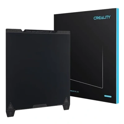 Abbildung von Creality Offizielle K1 Glatte PEI Bauplatte 235x235mm 3D Drucker Blatt Flexible Federstahl Druckplattform für Ender 3S1,Ender 3 S1 Pro,Ender 5 S1,Ender V3 SE/KE,CR 10SE (Keine magnetische Basis)