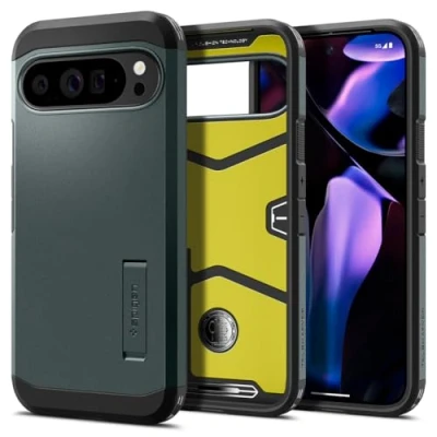 Abbildung von Spigen Tough Armor Hülle Kompatibel mit Google Pixel 9 Pro XL [Made for Google] Abyss Green