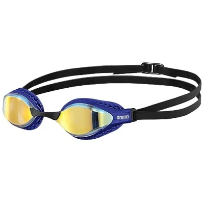 Abbildung von arena Airspeed Mirror Anti Beschlag Unisex Wettkampf Schwimmbrille für Erwachsene, mit Breiten Gläsern, UV Schutz, 3 Austauschbaren Nasenstegen, Air Seals Dichtungen