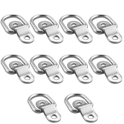 Abbildung von TooTaci D Ring Zurrösen Edelstahl,10 Stück Zurring Augplatte Edelstahl Aufbauring Ringe,Aufbauzurrösen Zurrring,Heavy Duty für Anhänger,LKW,Bootszubehör,pkw,Kajak