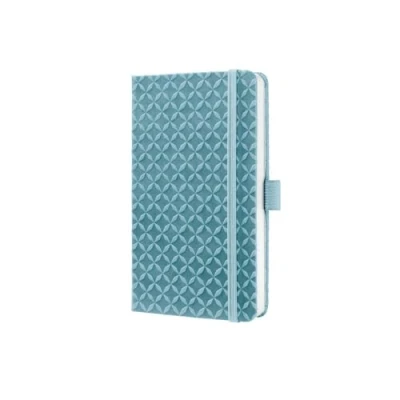 Abbildung von SIGEL JN118 Notizbuch Tagebuch Jolie, ca. A6, liniert, Hardcover, Gummiband, Stifteschlaufe, Einstecktasche, blau, vegan, aus nachhaltigem Papier