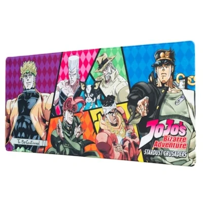 Abbildung von Grupo Erik Gaming Mauspad XXL Jojos Bizarre Adventure Mousepad rutschfest und Wasserabweisend Groß Mouse Pad Schreibtischunterlage PC Zubehör
