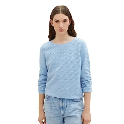 Abbildung von TOM Tailor Denim Sweatshirt, Damen, Größe: XS, Soft charming blue