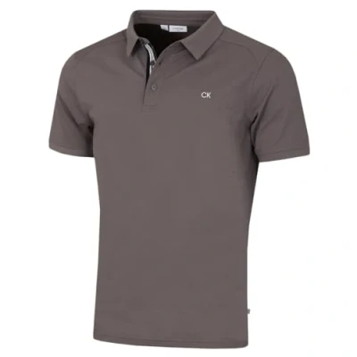 Abbildung von Calvin Klein Herren Campus Sport Stretch Golf Poloshirt Schiefer L