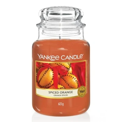 Abbildung von Yankee Candle Duftkerze im Glas (groß) Spiced Orange Brenndauer bis zu 150 Stunden