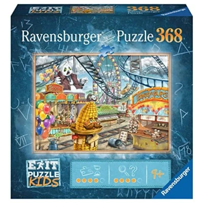 Abbildung von Ravensburger EXIT Puzzle Kids 12926 Im Freizeitpark 368 Teile für Kinder ab 9 Jahren, Kinderpuzzle