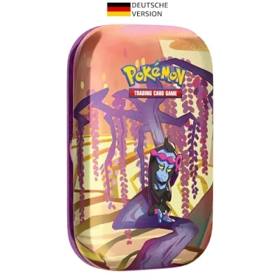 Abbildung von Pokémon Sammelkartenspiel: Mini Tin Box Karmesin &amp; Purpur Nebel der Sagen Benesaru (2 Boosterpacks 1 Stickerbogen)