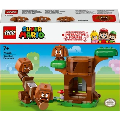 Abbildung von Lego Super Mario Gumba Spielplatz, Nintendo Sammlerstück für Kinder, Abenteuer Spielset, baubare Wippe, 3 Figuren, Geschenk Jungen, Mädchen und alle Fans ab 7 Jahren 71433