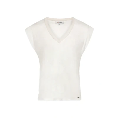 Abbildung von Morgan Tshirt basic, Damen, Größe: 38, Off white