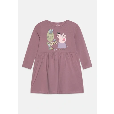 Abbildung von Name it Nmfdyffi Peppa Dress Jerseykleid für Kinder, Größe: 86, Elderberry
