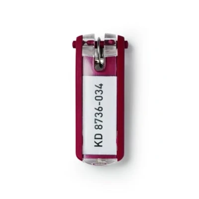 Abbildung von Durable Schlüsselanhänger Key Clip, 6 Stück, rot, 195703