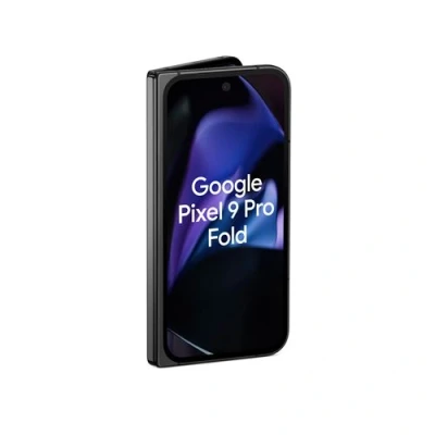 Abbildung von Google Pixel 9 Pro Fold Android Smartphone mit Gemini ohne SIM Lock fortschrittliches Dreifach Rückkamerasystem faltbares Display Videos per Sprachbefehl steuern Obsidian, 512GB
