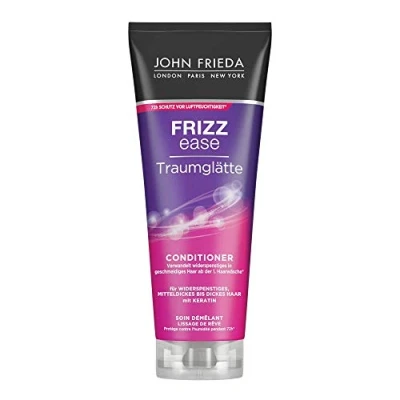 Abbildung von John Frieda Frizz Ease Traumglätte Conditioner Inhalt: 250ml Haarglättung &amp; 72h Feuchtigkeitssschutz mit Keratin Für widerspenstiges, mitteldickes bis dickes Haar