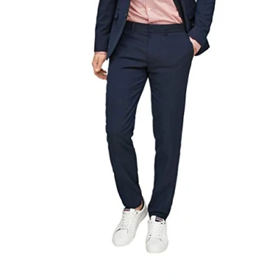 Abbildung von s.Oliver BLACK LABEL Herren 160.11.899.18.180.1259020 Anzughose mit Stretchkomfort, Blau (Dark Blue 5978), 44