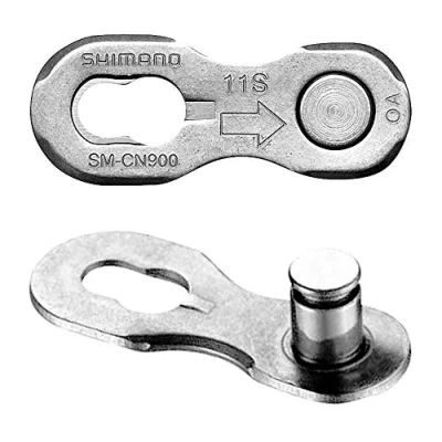 Abbildung von Shimano SM CN900 Quick Link für Kette, 11 fach, 2 Stück MRRP 11.99 Paar Kettenschloss silber