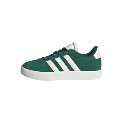 Abbildung von adidas Unisex VL Court 3.0 Shoes Kids Schuhe, Green/Off White/Gold Metallic, 38 2/3 EU