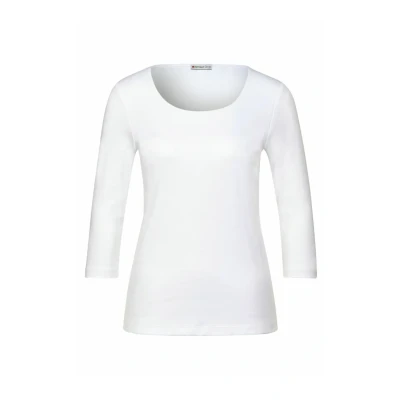 Abbildung von Street One Langarmshirt, Damen, Größe: 44, Weiß