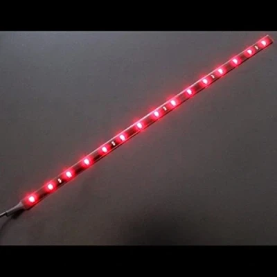 Abbildung von Lumonic LED Strip 0,3m Rot Leiste 12V IP65 18LEDs 60 LED/m SMD2835 I Streifen Stripe 30cm, Band, Lichtband