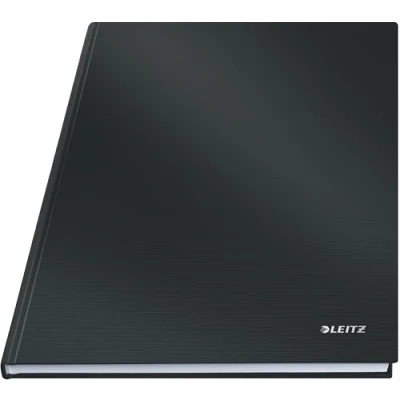 Abbildung von Leitz A4 Notizbuch, 80 Blatt, Hardcover, Linierte Seiten, Solid, Schwarz, 46650095