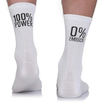 Abbildung von TODO Fahrradsocken Herren 100% Power. Atmungsaktive Rennrad Socken. Fahrrad Socken Herren, Radsocken (100powerB, 47 50)