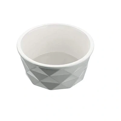 Abbildung von HUNTER EIBY Keramik Napf, Futter und Trinknapf, rutschhemmend, 350 ml, grau