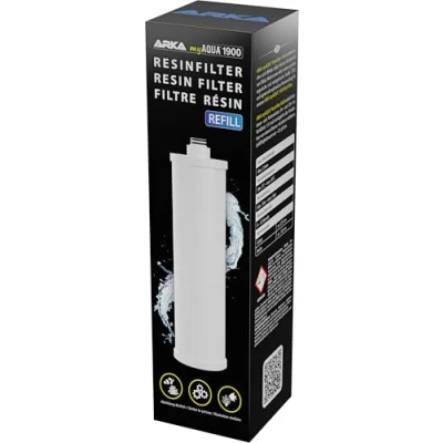 Abbildung von ARKA myAQUA 1900 Resinfilter Nachfülleinheit Hochleistungs Reinstwasserfilter, ideal für Meer und Süßwasseraquarien, entfernt Silikat Nitrat effektiv.