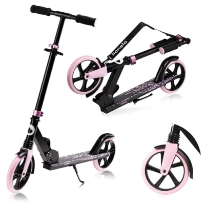 Abbildung von LIONELO Luca Roller für Kinder und Erwachsene bis 100kg, Verstellbar leicht nur 4kg, Robuste Konstruktion, 20cm Räder, Stoßdämpfende ShockResist Technologie, Hinterradbremse, rutschfest