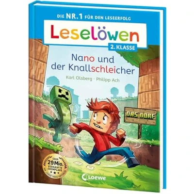 Abbildung von Leselöwen 2. Klasse Nano und der Knallschleicher: Die Nr. 1 für den Leseerfolg Mit Leselernschrift ABeZeh Erstlesebuch Kinder ab 7 Jahren (Das Dorf)