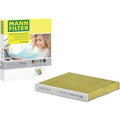 Abbildung von MANN FILTER FP 26 021 Innenraumfilter FreciousPlus Biofunktionaler Pollenfilter Für PKW