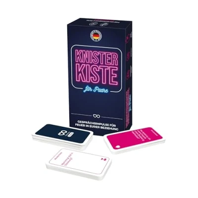 Abbildung von KNISTERKISTE für Paare Spiel zu zweit Geschenk Frauen &amp; Männer Ideal zum Valentinstag, Jahrestag oder Weihnachten 180 Fragen, Aktionen Lose