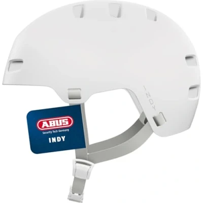 Abbildung von ABUS Fahrradhelm INDY Dirt Helm für Dirt, Skate, Slope und MTB mit optimierter Stoßdämpfung Jugendliche Erwachsene Größe S, Weiß