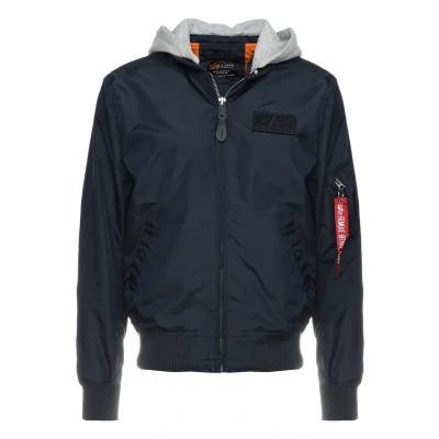 Abbildung von Alpha Industries Herren MA 1 TT Hood Bomberjacke, Rep.Blue, M