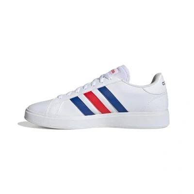 Abbildung von adidas Herren Grand Td Lifestyle Court Casual Shoes, Ftwwht/Royblu/Vivred, 44 2/3 EU