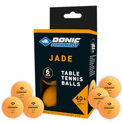 Abbildung von Donic Schildkröt Tischtennisball Jade, Poly 40+ Qualität, 6 Stk. im Blister, orange
