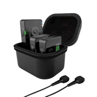 Abbildung von RØDE Wireless PRO Kompakt Funkstrecken Set mit Timecode, 32 Bit Float On Board Aufnahme, 2 Lavalier Mikrofonen und Ladecase für Videoaufnahmen Content Creation