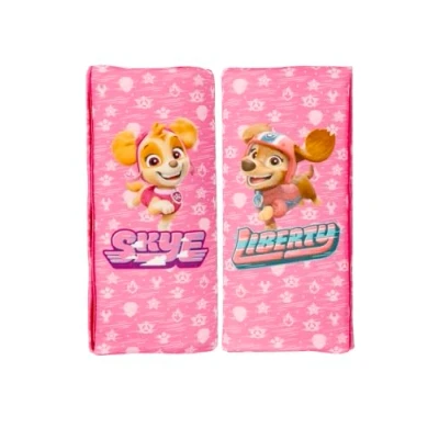 Abbildung von PAW PATROL 2er Set Mini Gürtelpads für Mädchen mit Skye und Liberty den Figuren Liberty. Ideal Kindersitzgurte. Besonders bequem waschbar.